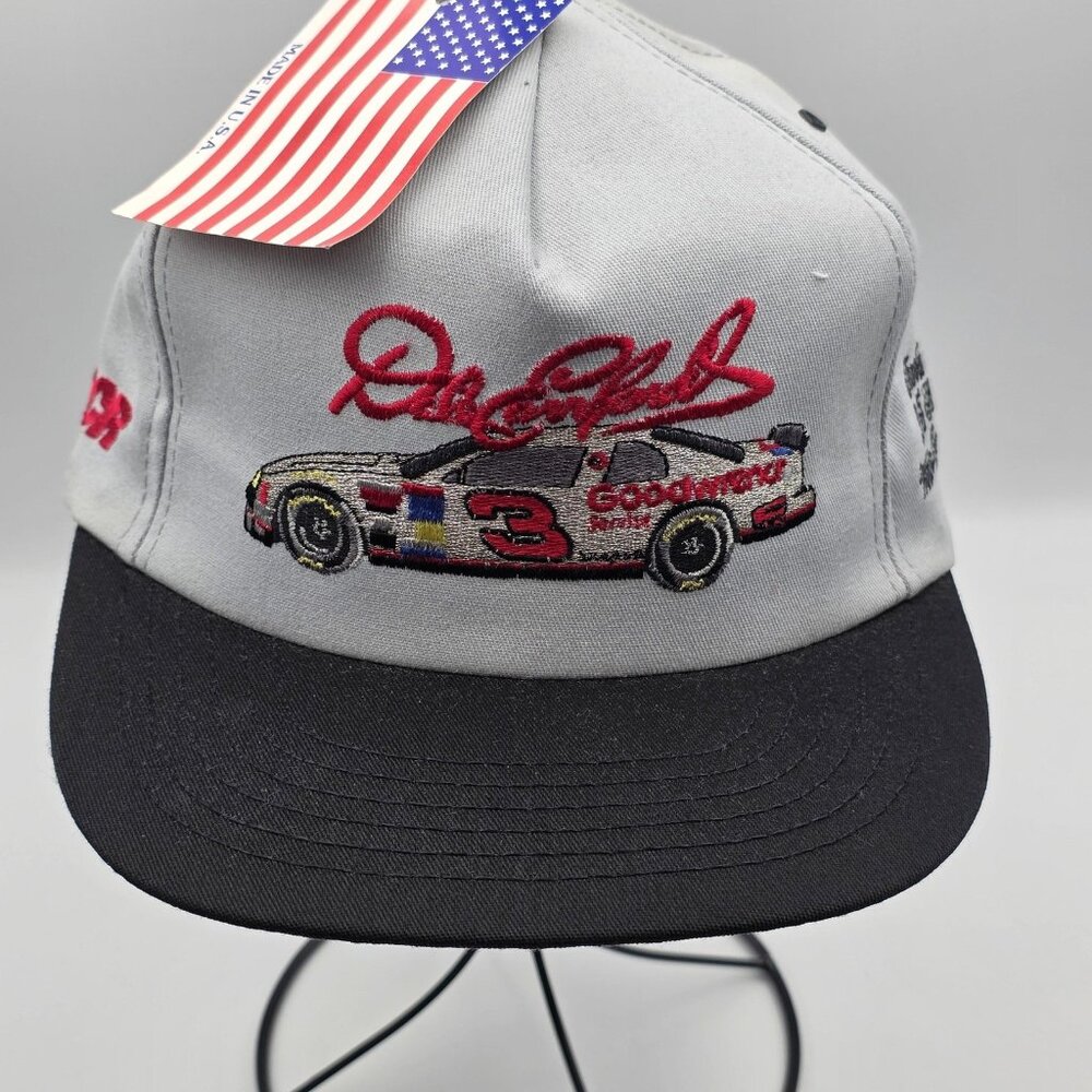 Vintage Dale Earnhardt Hat Cap Snap Back Mens One Size NASCAR Winston Cup 90s